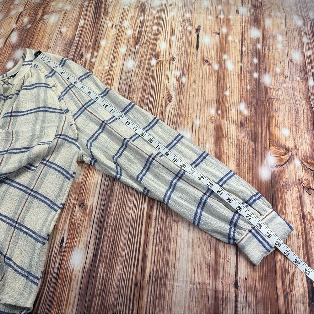 Anthropology Pilcro Relaxed Plaid Buttondown Shirt Size Large - Picture 8 of 13